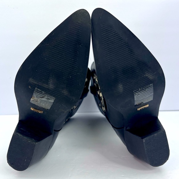 BILLINI NORVA COWGIRL BOOTS, BLACK & BONE COLOR, POINTED TOE, MAN-MADE, SIZE 8 - Picture 12 of 13